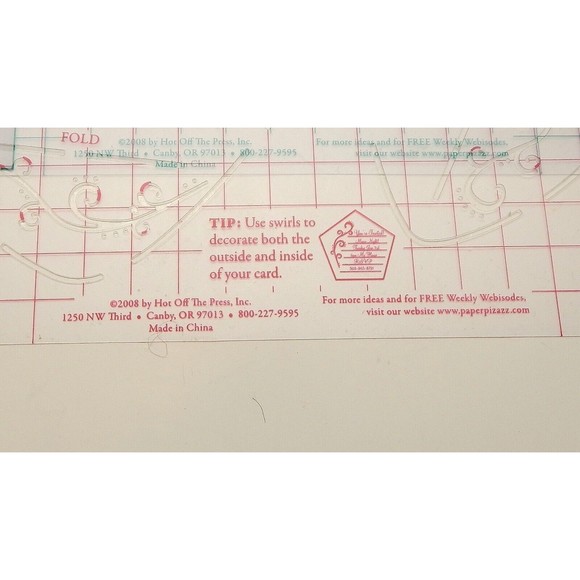 Hot Off The Press Giant Card Stencil Cut-Out Star Spiral Flower Lot of 4 - Picture 4 of 8